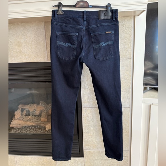 Nudie Jeans Lean Dean In Dry Black Indigo - Picture 4 of 10